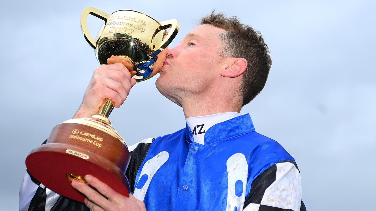 Gold Trip, trained by Mark Zahra, wins the Melbourne Cup at ... Image 1